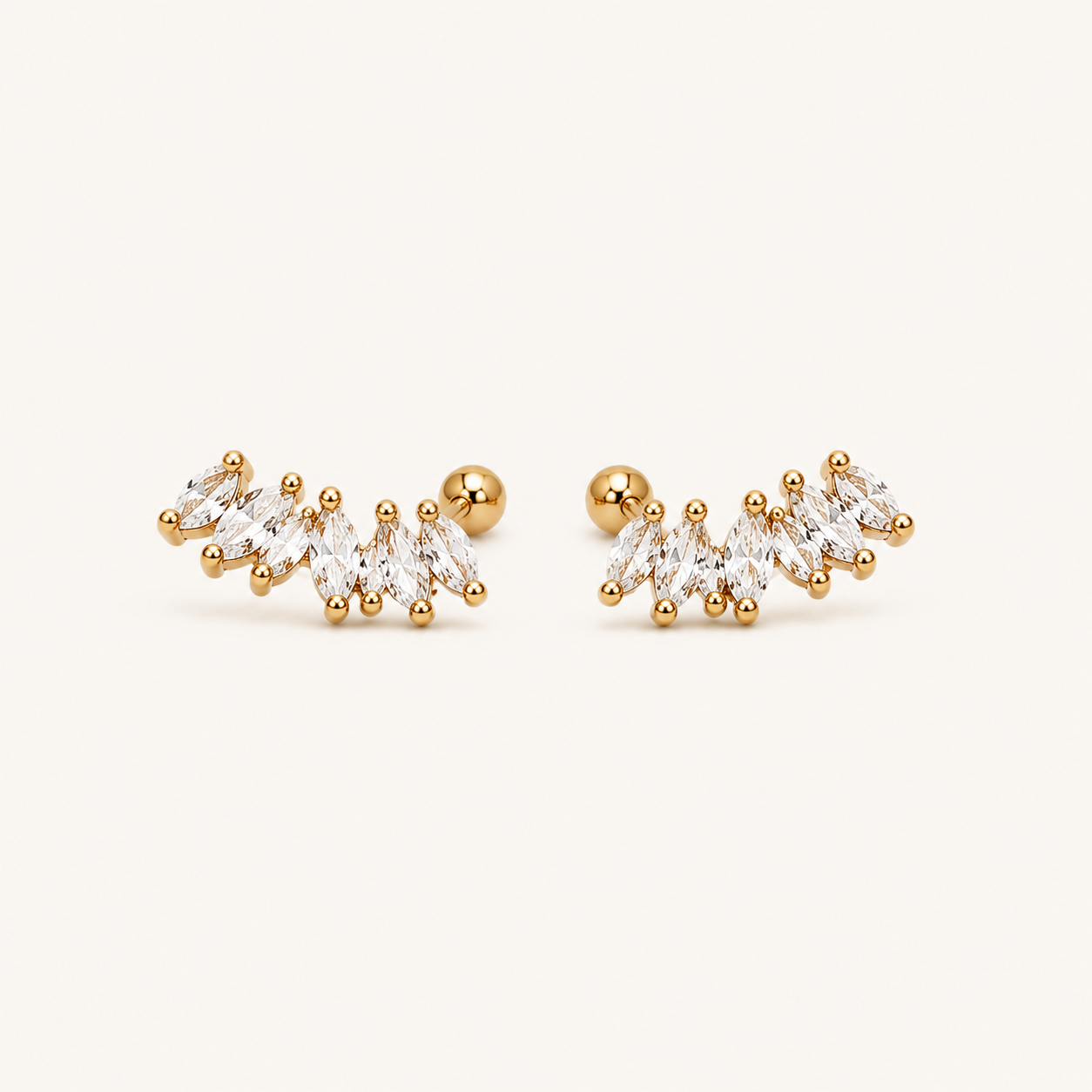 BALL STUD EARRING -YJ060