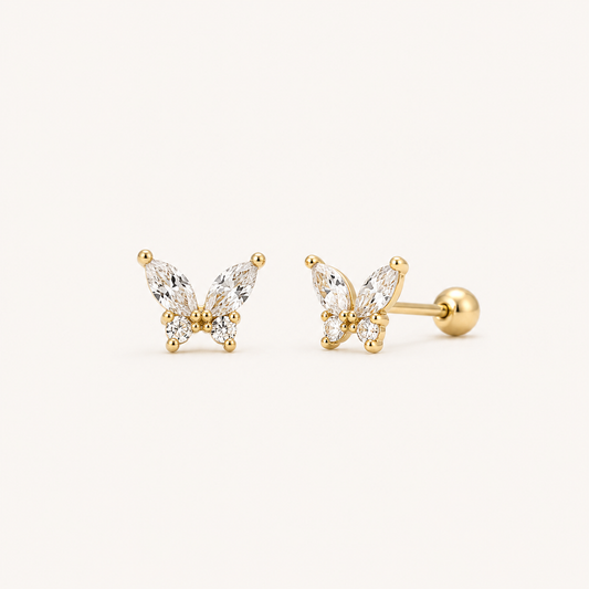 BALL STUD EARRING -YJ058