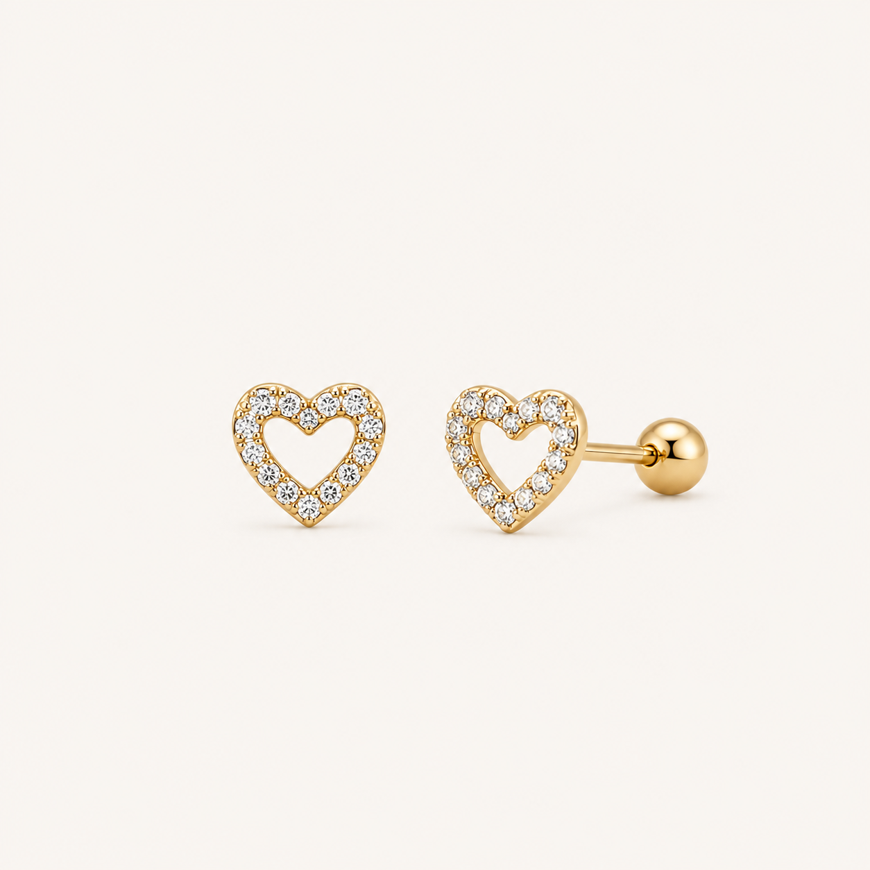 BALL STUD EARRING -YJ061