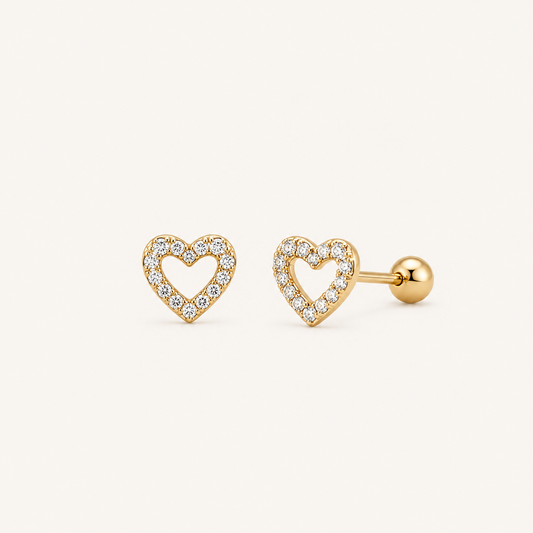 BALL STUD EARRING -YJ061