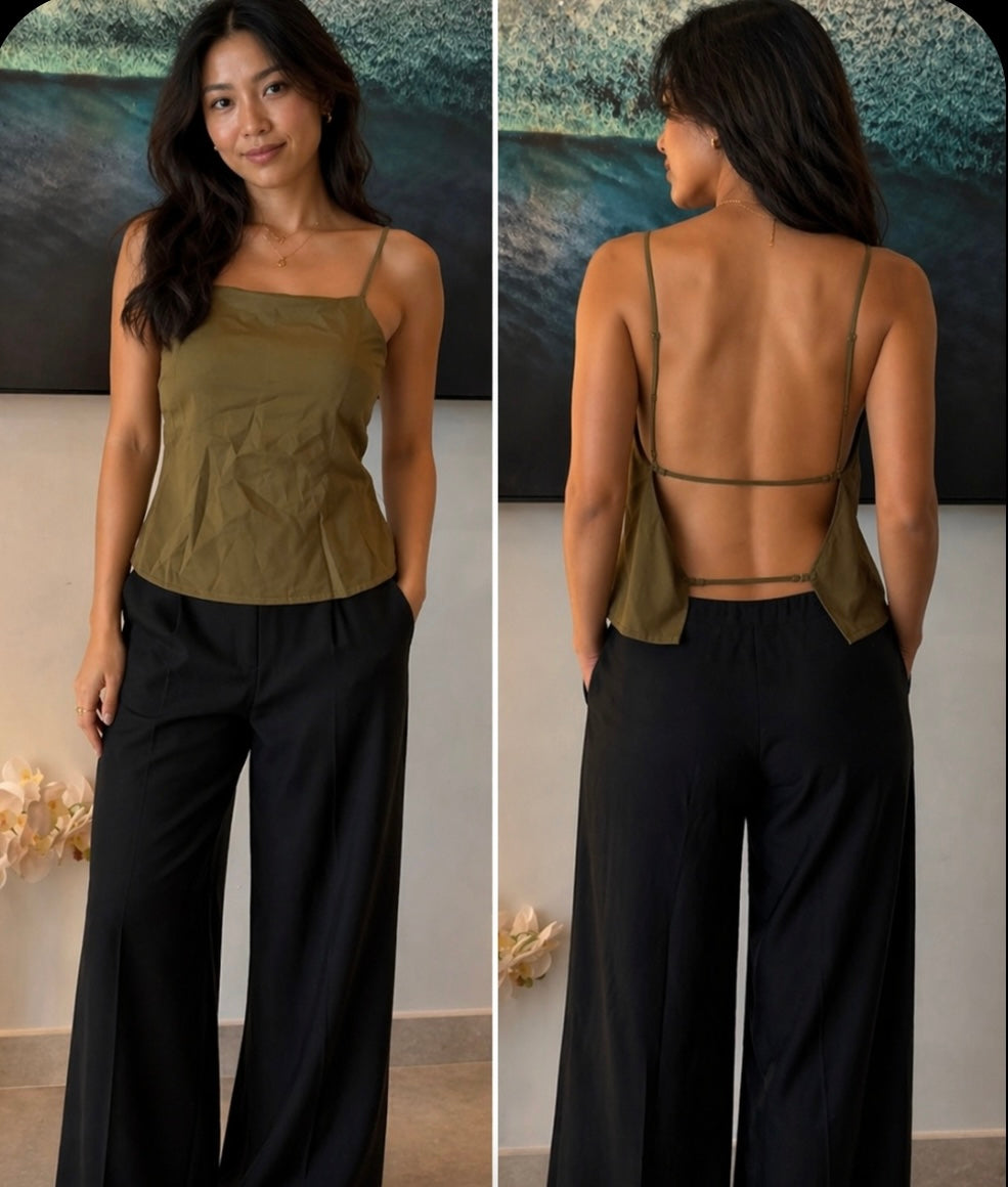BACKLESS STRING TOP