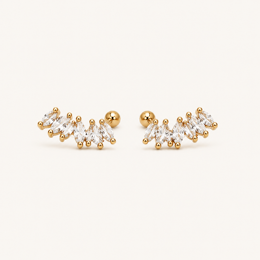 BALL STUD EARRING -YJ060